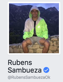 Facebook oficial de Rubens Sambueza