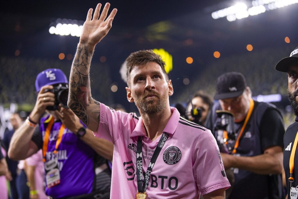 Leo Messi tras ganar la Leagues Cup