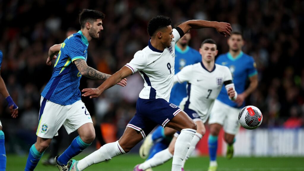 Brasil se impuso en el duelo amistoso a Inglaterra en el Estadio Wembley | X: @England