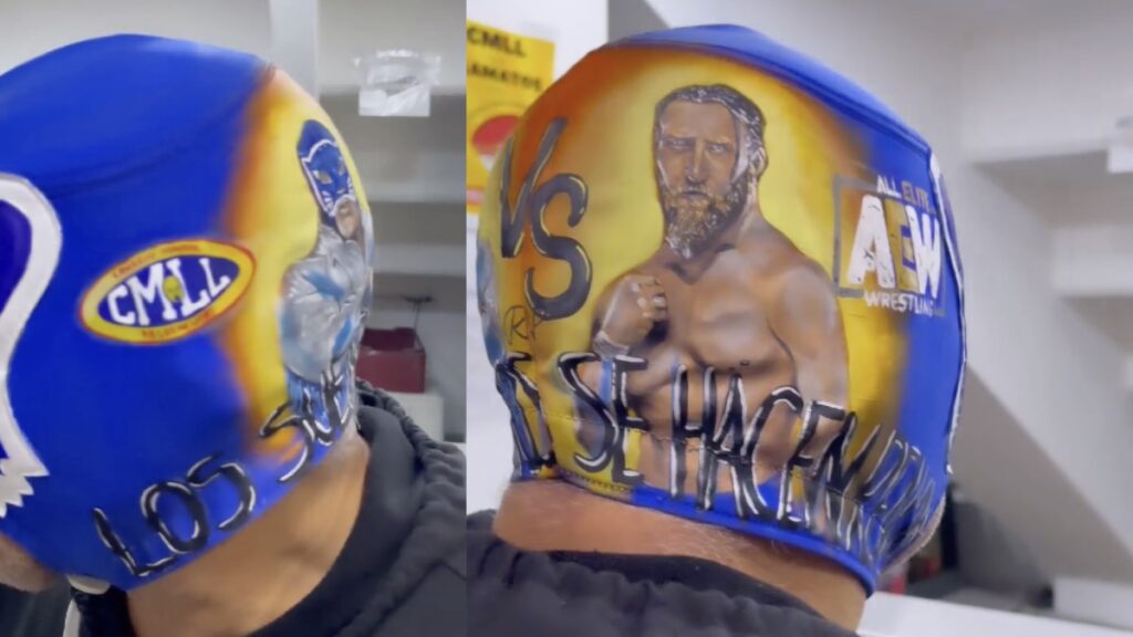 Una belleza la máscara que usará el veterano gladiador mexicano | FOTO: Redes sociales Blue Panther