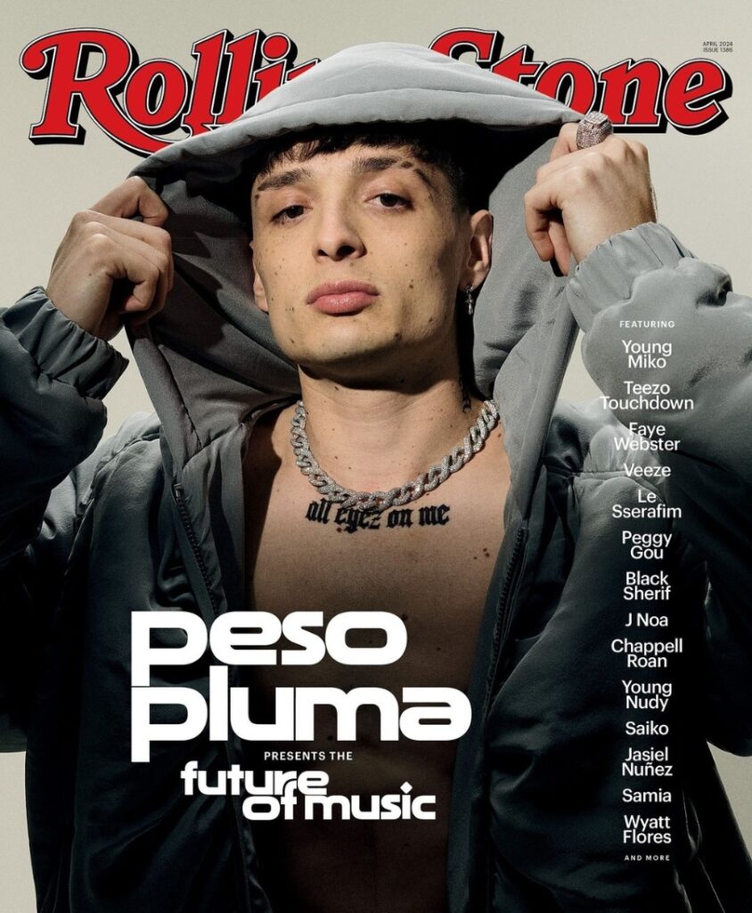 Peso Pluma en la revista Rolling Stone | IG @pesopluma