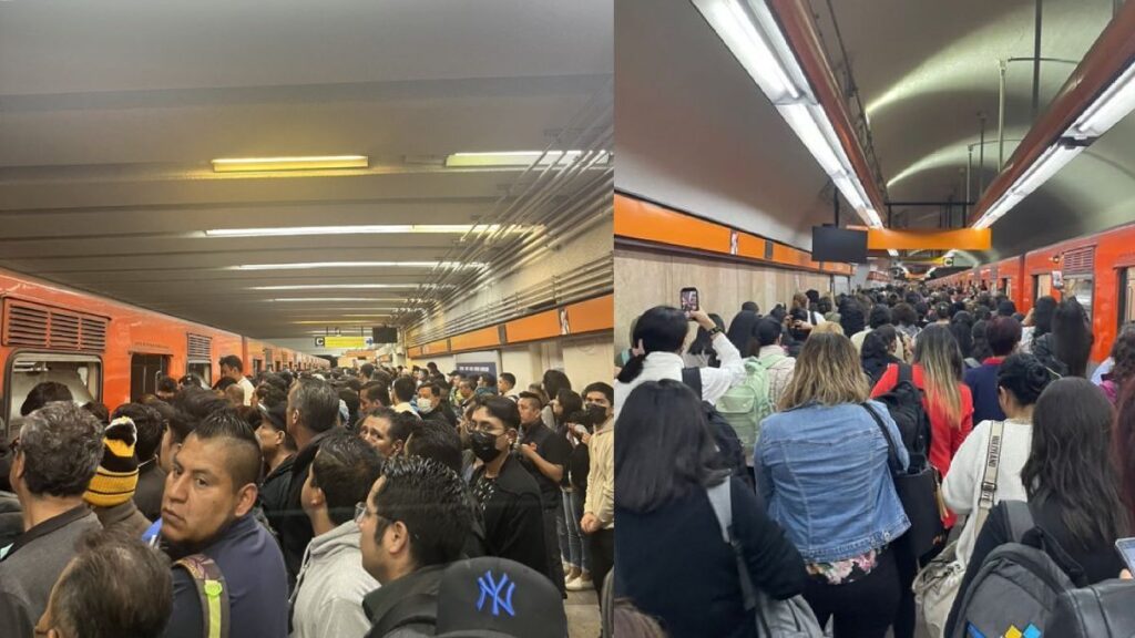 Saturación en el servicio del Metro de la Ciudad de México