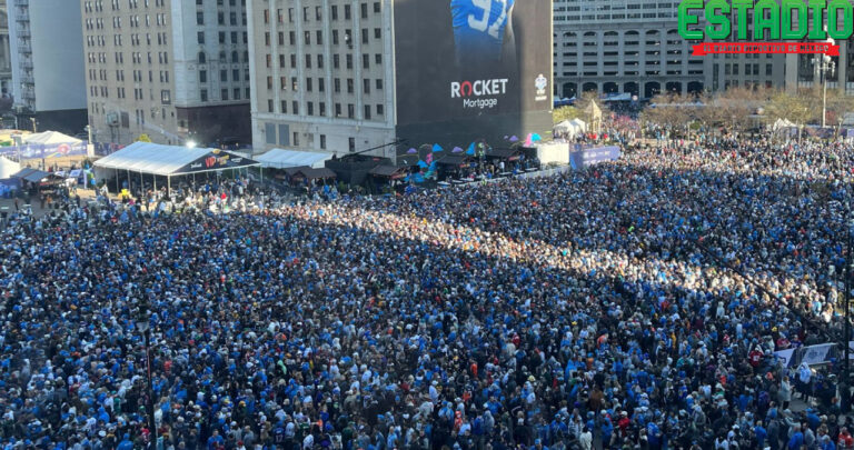 La ciudad de Detroit se llenó con los aficionados a la NFL que llegaron para vivir el draft- FOTO: DETROIT LIONS