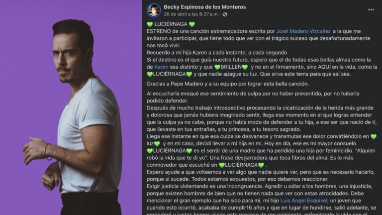 José Madero lanza nuevo sencillo; que es un homenaje a una víctima de feminicidio