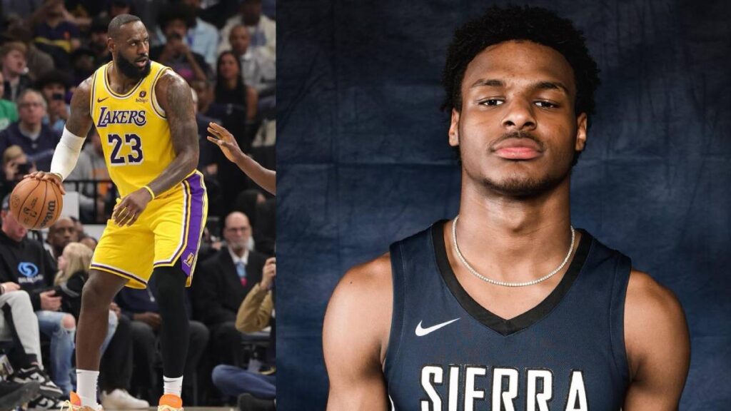 El hijo del ídolo de los Lakers entrará al draft 2024 de la NBA l @bronny y @kingjames