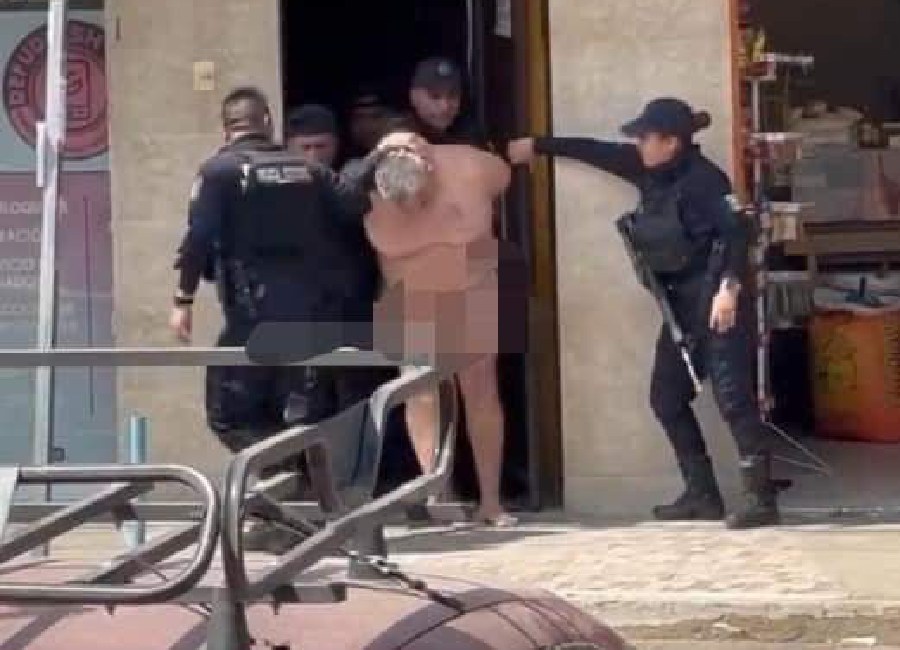 Shocker siendo detenido en Oaxaca