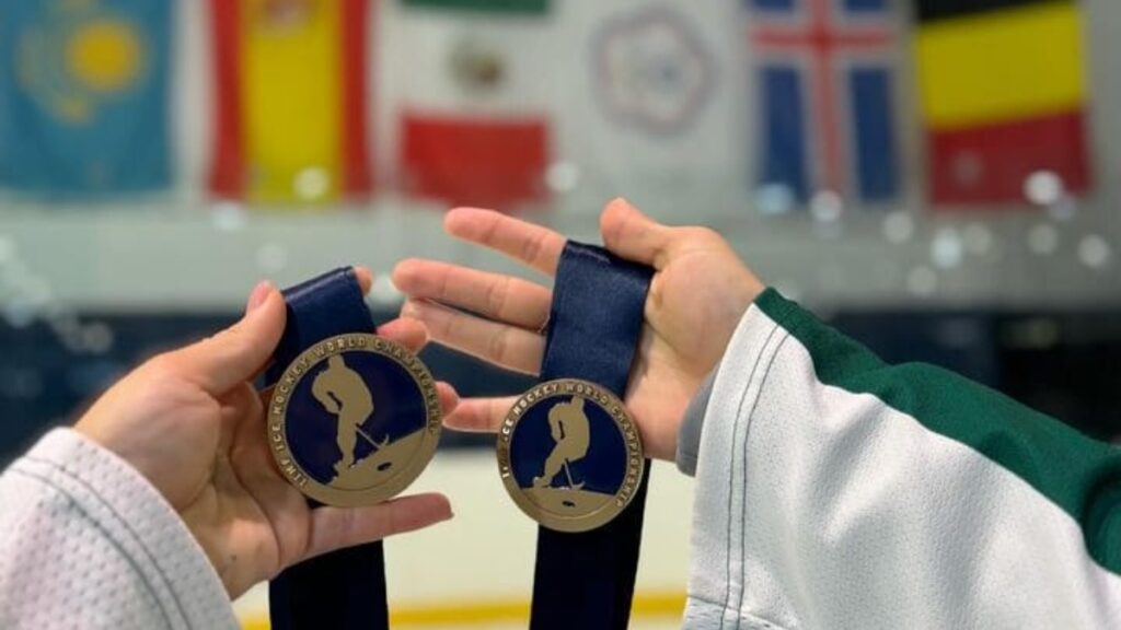 Las medallas de bronce que ganó el equipo mexicano en Canillo, Andorra | Instagram: @hockeymexicofem