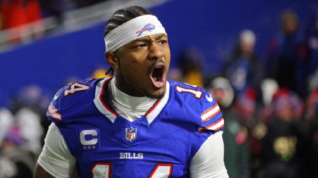 Stefon Diggs gritando un Touchdown con los Bills | NFL