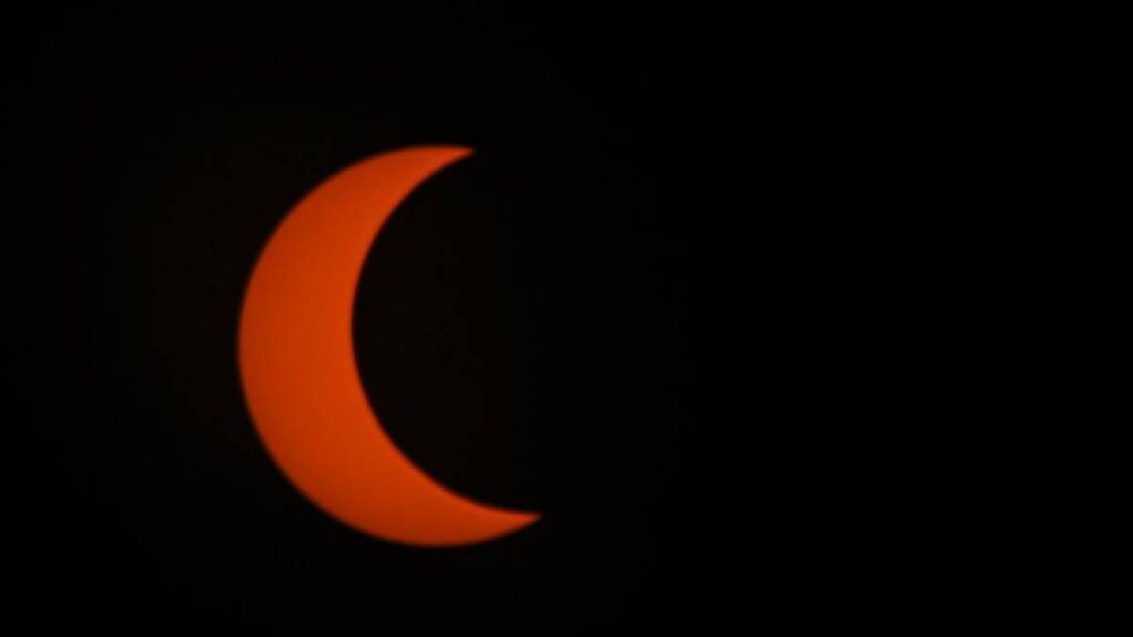Eclipse Solar parcial desde Brasil, octubre de 2023 l EFE