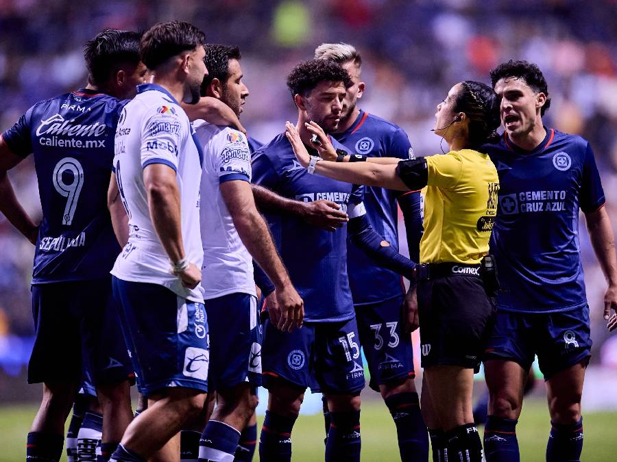 Katia García durante el Puebla vs Cruz Azul l MEXSPORT
