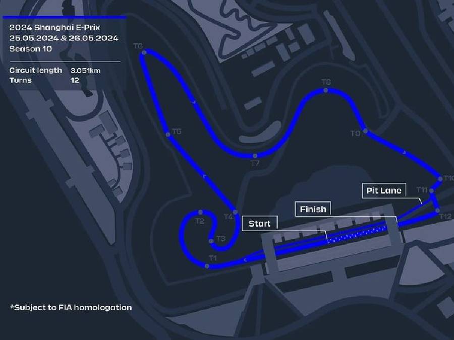 Plano del Circuito de Shanghái l motorsport