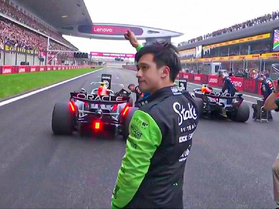 La afición se le entrego al piloto chino al culminar la carrera | Captura de pantalla: X@FOXSportsMX